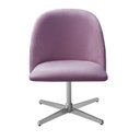 Ver imagem 5 de Poltrona Decorativa Gaia Giratória Metal para Sala, Quarto, Recepção Roxo