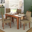 Ver imagem 2 de Mesa de Jantar Extensível 140 Cm Naturalle Madeira Maçiça