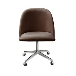 Cadeira de Escritório Poltrona Estofada Decorativa com Rodízio - 2