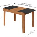 Ver imagem 3 de Mesa de Jantar Extensível 140 cm Naturalle Preto/Marrome