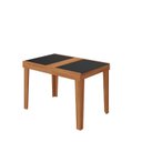 Ver imagem 1 de Mesa de Jantar Extensível 140 cm Naturalle Preto/Marrome