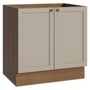 Ver imagem 1 de Balcão de Cozinha 80 cm 2 Portas (sem Tampo) Rustic/Crema Vik Madesa