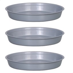 Kit 3 Prato para Vaso Redondo Suporte para Planta 22x3,4cm - 1