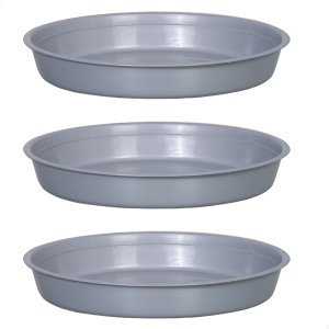 Kit 3 Prato para Vaso Redondo Suporte para Planta 22x3,4cm