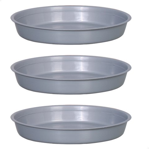 Kit 3 Prato para Vaso Redondo Suporte para Planta 22x3,4cm