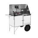 Ver imagem 1 de Carrinho 2 em 1 Cefaz Hot Dog e Lanche Luxo Branco com Rodas Pneumáticas e Toldo BL10P/T