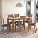 Ver imagem 2 de Conjunto Sala de Jantar 1 Mesa 6 Cadeiras Versalhes