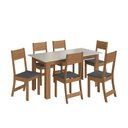 Ver imagem 3 de Conjunto Sala de Jantar 1 Mesa 6 Cadeiras Versalhes