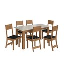 Ver imagem 3 de Conjunto Sala de Jantar 1 Mesa 6 Cadeiras Versalhes