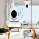 Ver imagem 6 de Câmera Ip sem Fio 360° 3 Antenas Hd Wifi Visão Noturna Alarm