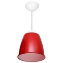 Ver imagem 1 de Kit 3 Pendente Ananda Poptem vermelho luminária lustre 21cm copo sala