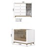 Conjunto Quarto de Bebê Berço 2 em 1 e Cômoda Sophia Espresso Móveis - 3