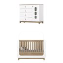 Ver imagem 5 de Conjunto Quarto de Bebê Berço 2 em 1 e Cômoda Sophia Espresso Móveis Branco/Jequitiba