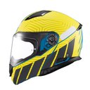 Ver imagem 2 de Capacete Texx Escam Kratos Cyber Azu Verd Fosc 58
