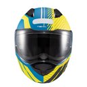 Ver imagem 1 de Capacete Texx Escam Kratos Cyber Azu Verd Fosc 58