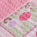 Ver imagem 2 de Kit Colcha + Jogo de Cama Bouti Kids Solteiro Infantil 5 Peças 100% Poliéster - Ballet