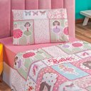Ver imagem 3 de Kit Colcha + Jogo de Cama Bouti Kids Solteiro Infantil 5 Peças 100% Poliéster - Ballet