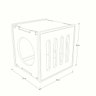 Nicho para Gatos Sagu - Frente Grade A 38cm X C 38cm X P 35cm - 6