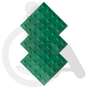 Ver imagem 2 de KIT 10 PÇS PISO TÁTIL PVC 25x25 ALERTA VERDE