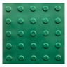 KIT 10 PÇS PISO TÁTIL PVC 25x25 ALERTA VERDE - 1