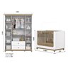 Conjunto Quarto de Bebê Berço 2 em 1 e Guarda-Roupa Sophia Espresso Móveis - 3