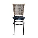 Ver imagem 3 de 2 Cadeiras Preta para Mesa Hawai Avelã Assento Floral:floral Preto
