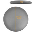 Ver imagem 7 de Kit 04 Assentos Redondo Banqueta Cadeira Estofados Poltronas H02 Corino Cinza 25 cm - Lyam Decor Ass