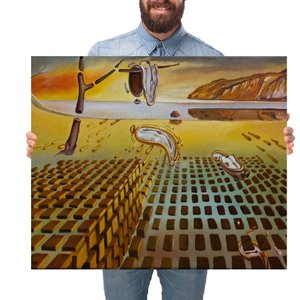 Quadro Decorativo Salvador Dalí Desintegração Persistência M:Grande 77x64cm/Chassi com Borda Infinit