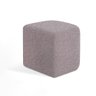 Puff para Sala de Estar Decorativo 45 Cm Zag Alto Padrão Cor:linho Cinza 162 - 1