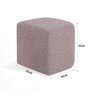 Puff para Sala de Estar Decorativo 45 Cm Zag Alto Padrão Cor:linho Cinza 162 - 2
