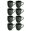 Ver imagem 1 de Kit 8 Canecas Arauco Verde Porto Brasil 273ml Xícara de Chá Cerâmica Servir Mesa Posta