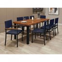 Ver imagem 1 de Mesa Maciça 2,0x0,90 8 Cadeiras Naútica Athenas Paonanda