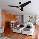 Ver imagem 3 de Ventilador de Teto Com Controle Remoto Natuvent Callis Led 3 Pás Madeira Preto 6500k Branco Frio