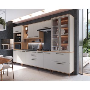 Cozinha Modulada Isabelle 7 peças com torre quente para 2 fornos