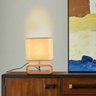 Abajur Luminária de Mesa Criativo led nordic candeeiro de mesa de madeira e27 suporte da lâmpada - B - 5