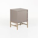 Ver imagem 5 de Mesa de Cabeceira Square 1 Gaveta 1 Nicho 43 Cm X 40 Cm Nude Gianduia