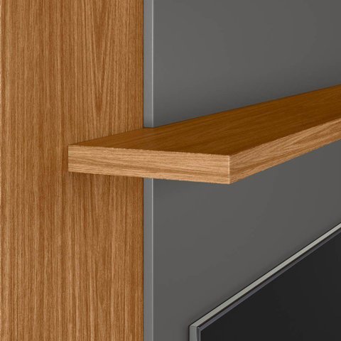 Prateleira Decorativa Multiuso 136cm 1 Peça Prime L06 Nature Fosco - Mpozenato