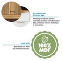 Ver mais imagens de Armário de Cozinha Compacta 6 Portas 1 Gaveta e Mini Adega 151cm 100% MDF Croácia Espresso Móveis Bege/Amêndoa/Off White