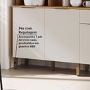 Ver imagem 6 de Armário de Cozinha Compacta 6 Portas 1 Gaveta e Mini Adega 151cm 100% MDF Croácia Espresso Móveis Bege/Amêndoa/Off White