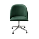 Ver imagem 2 de Cadeira de Escritório Poltrona Estofada Decorativa com Rodízio