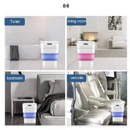 LIXEIRA AUTOMATICA SENSOR SMART CESTO DE LIXO RETRATIL INTELIGENTE A PROVA AGUA VIAGEM CAMPING - 13