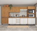 Ver imagem 5 de Armário de Cozinha Completa Modulada com Basculante 6 Peças 3,60m Essenza Móvel na Caixa