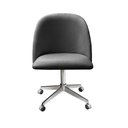 Ver imagem 2 de Cadeira de Escritório Poltrona Estofada Decorativa com Rodízio