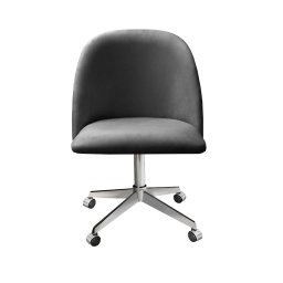 Cadeira de Escritório Poltrona Estofada Decorativa com Rodízio - 2