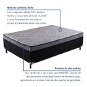 Ver imagem 5 de Cama Box Conjugada Casal com Pés de Madeira Maciça Pasquale Preto/Rústico/Branco