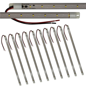 Kit 10 Peças Barra Led Régua Multiuso Freezer 7w Ip67 520mm:220v/branco Quente