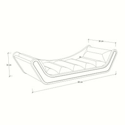 Cama de Parede para Gatos Estofada Raj A 16cm x C 68cm x P 30cm - 8