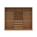 Ver imagem 3 de Guarda Roupa 6 Portas e 4 Gavetas Valência Freijo/branco - Politorno