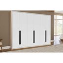 Ver imagem 1 de Guarda Roupa 6 Portas e 4 Gavetas Valência Freijo/branco - Politorno