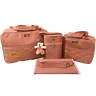 Bolsa maternidade bebê kit 4 peças trocador Rosê impermeável - 1